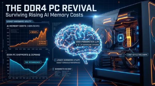 AI PCs Get Pricier: DDR4 Returns as Local LLMs Improve