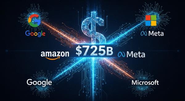 AI Spending Surge: Google, Amazon, Microsoft, Meta Compared