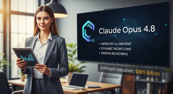 Claude Opus 4.8 Launches as Anthropic Nears $1 Trillion