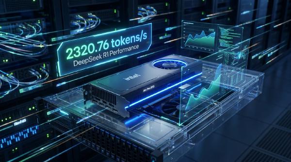 Intel Arc Pro B70 Beats RTX 5090D in High-Concurrency AI Benchmark