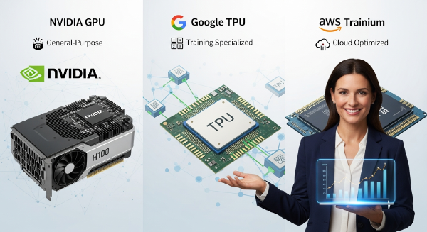 NVIDIA GPU vs Google TPU vs AWS Trainium: AI Chip Paths Compared
