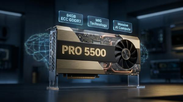 NVIDIA RTX PRO 5500: 84GB VRAM and Blackwell Power