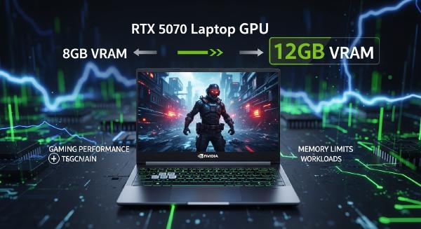 RTX 5070 Laptop GPU Gets 12GB VRAM: What It Really Means