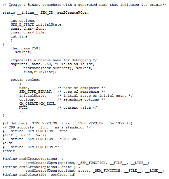 Debug VxWorks Semaphore