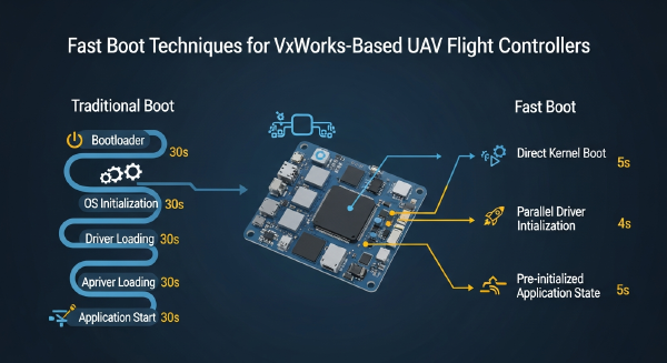Fast Boot Techniques for VxWorks-Based UAV Flight Controllers