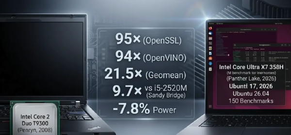 18 Years of Intel Mobile CPUs: A Phoronix Benchmark Deep Dive
