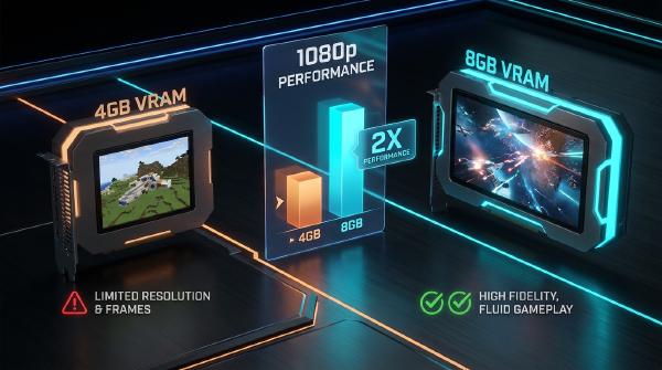 4GB vs 8GB VRAM: 1080p Tests Show Up to 2x Performance