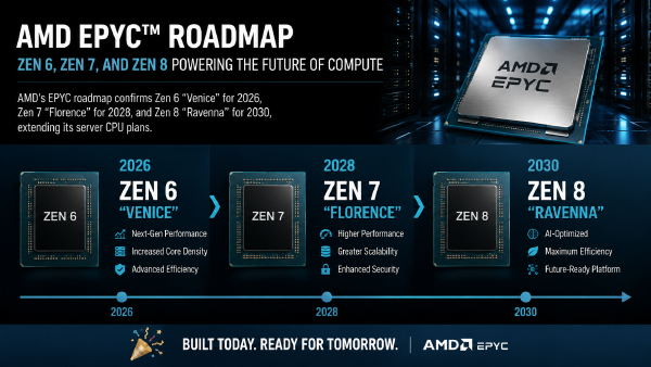 AMD EPYC Roadmap: Venice, Florence and Ravenna Through 2030