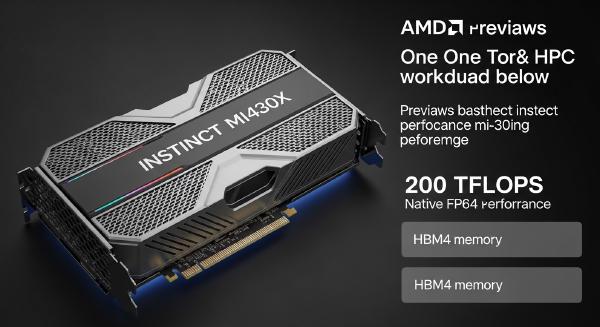 AMD Instinct MI430X Targets HPC With 200 TFLOPs FP64