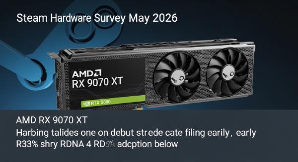 AMD RX 9070 XT Enters Steam Survey, Challenging RTX 5080