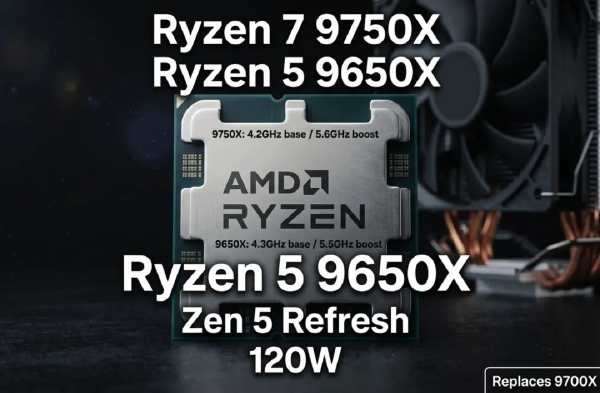 AMD Ryzen 9750X/9650X: Zen 5 High-TDP Refresh