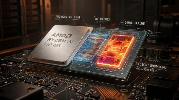 AMD Ryzen AI 7 HX 455 Leak Hints at Radeon 890M Graphics