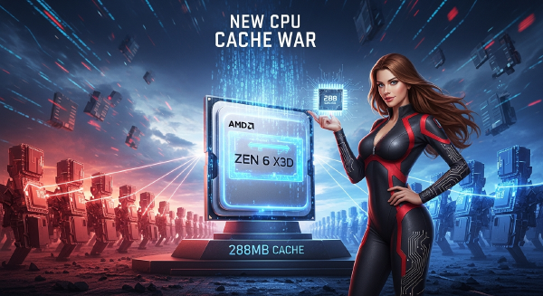 AMD Zen 6 X3D Rumors Point to 288MB Cache and a New CPU Cache War