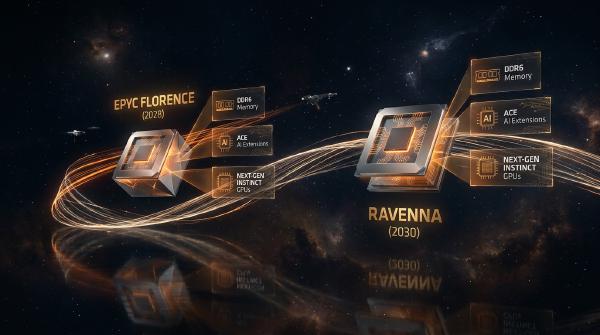 AMD Zen 7 and Zen 8 Roadmap: EPYC Florence Adds DDR6 and ACE