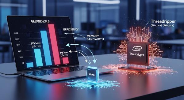 Apple M5 Max vs Threadripper: 18 Cores vs 96 Cores