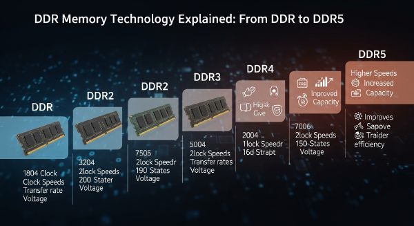 DDR Memory Technology Explained: From DDR to DDR5