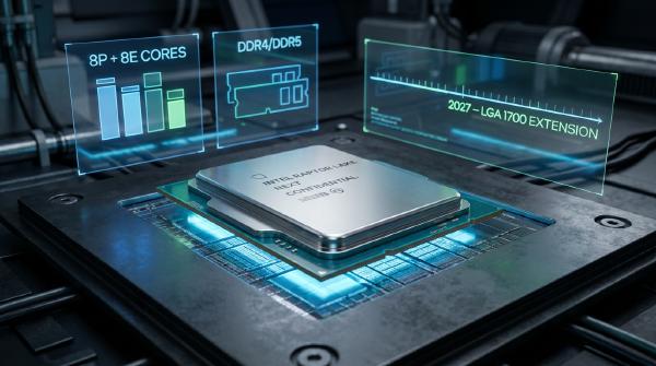 Intel Raptor Lake Next Leak: 8P+8E CPU May Extend LGA 1700