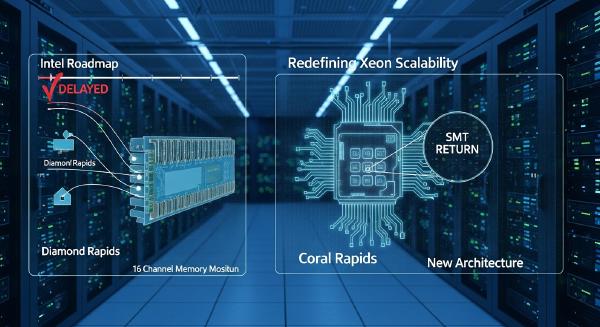 Intel Xeon Roadmap Shift: Diamond Rapids Delay and SMT Return