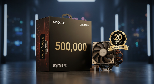 Noctua Ships 500,000th Cooler Upgrade Kit, Marking 20 Years of Platform Support
