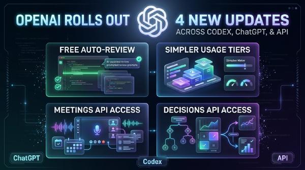 OpenAI Ships 4 Updates: Free Auto-Review and Simpler API Tiers
