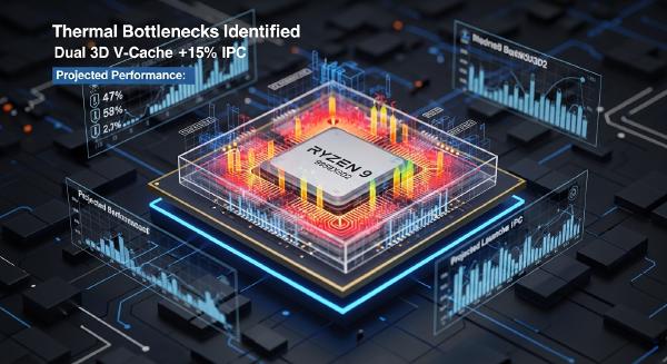 Ryzen 9 9950X3D2 Leak Analysis: Thermal Limits and Dual 3D Cache