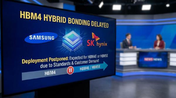 Samsung and SK hynix Delay Hybrid Bonding for HBM4 as Memory Roadmaps Shift