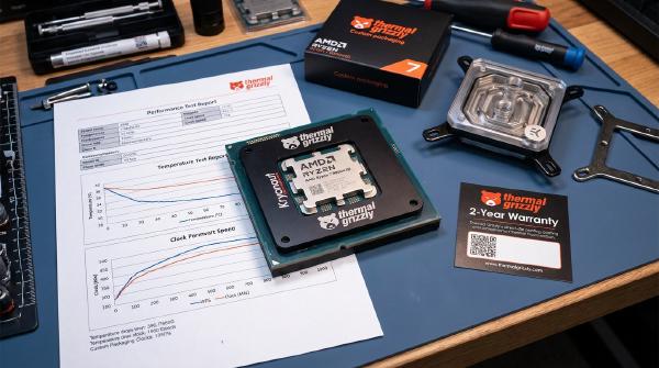 Thermal Grizzly Launches Delidded Ryzen 7 9800X3D
