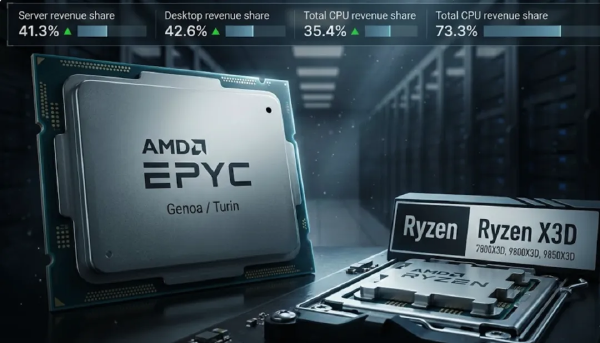 AMD Hits Record x86 Market Share in Q4 2025