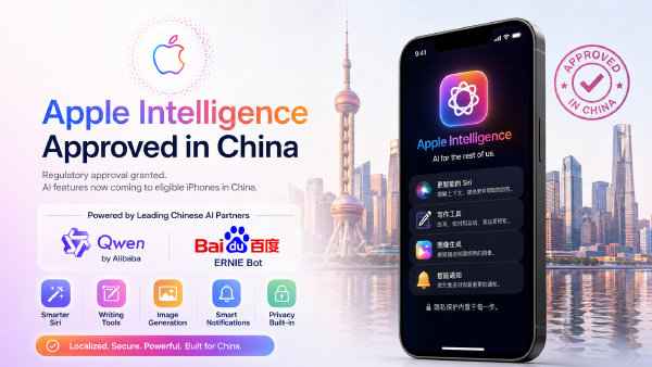 Apple Intelligence Approved in China with Alibaba and Baidu AI