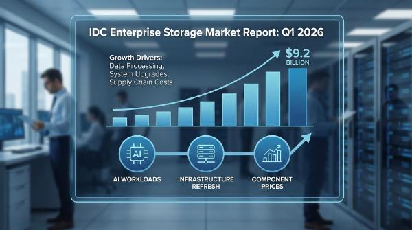 Enterprise Storage Market Surges to $9.2B Amid AI-Driven Demand