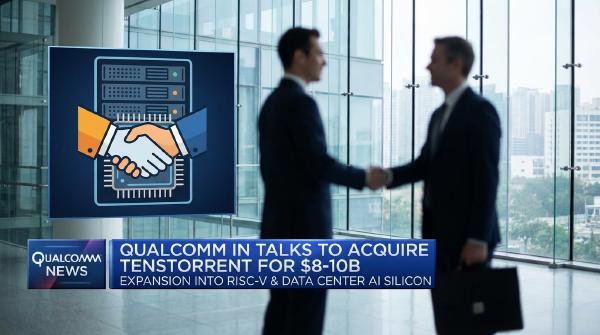 Qualcomm Rumored to Acquire Tenstorrent in $10B AI Chip Deal