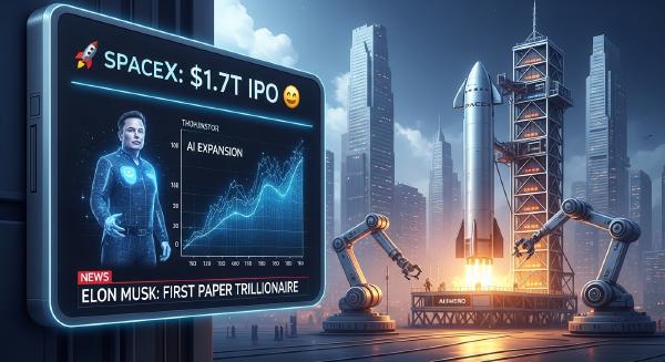 SpaceX IPO Leak: $1.7T Debut, AI Pivot, and Musk’s Trillionaire Milestone
