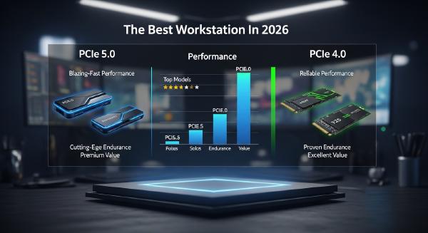 Best Workstation SSDs in 2026: PCIe 5.0 vs PCIe 4.0