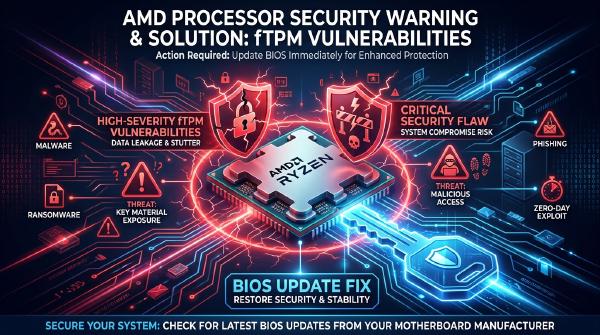 AMD fTPM Vulnerabilities: Update Your BIOS to Fix CVE-2026-6726