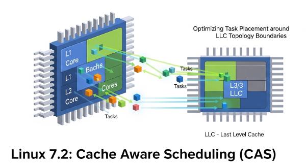 Linux 7.2 Brings Cache Aware Scheduling for Modern CPUs