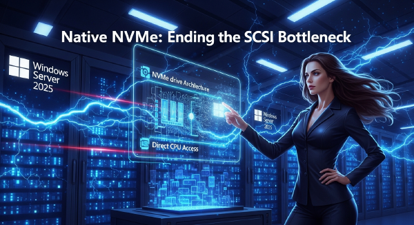 Windows Server 2025 Native NVMe: Ending the SCSI Bottleneck