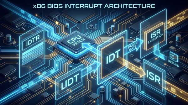 x86 BIOS Interrupts: IDT, Interrupt Gates, and ISR Execution
