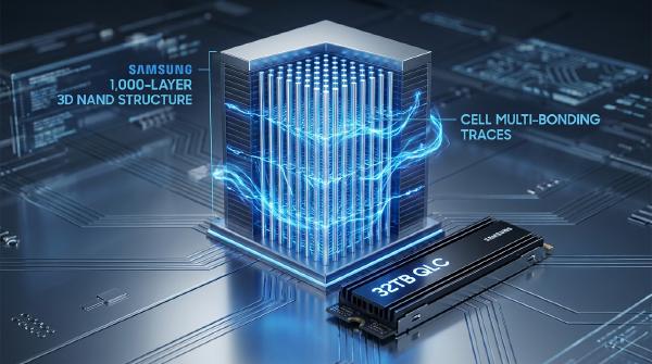 Samsung Targets 1,000-Layer NAND and 32TB M.2 SSDs