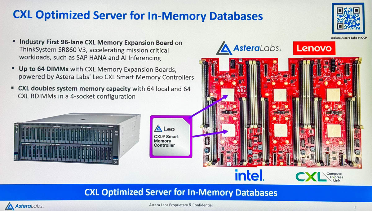Lenovo ThinkSystem SR860 V3 CXL Astera Labs